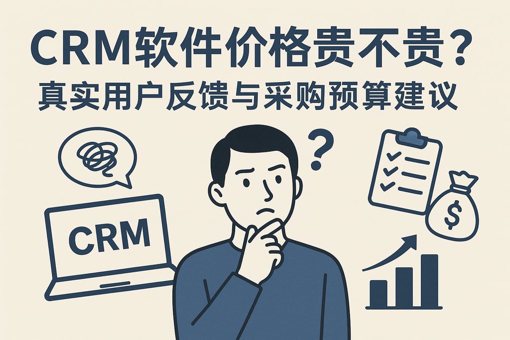 CRM软件价格贵不贵？真实用户反馈与采购预算建议