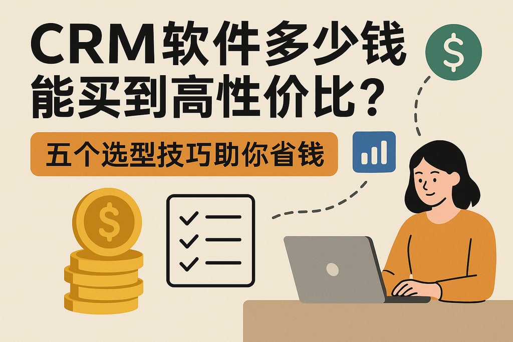 CRM软件多少钱能买到高性价比？五个选型技巧助你省钱