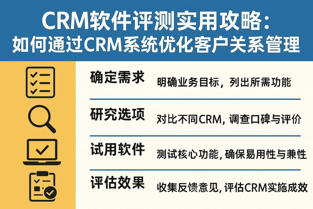 CRM软件评测实用攻略：如何通过CRM系统优化客户关系管理
