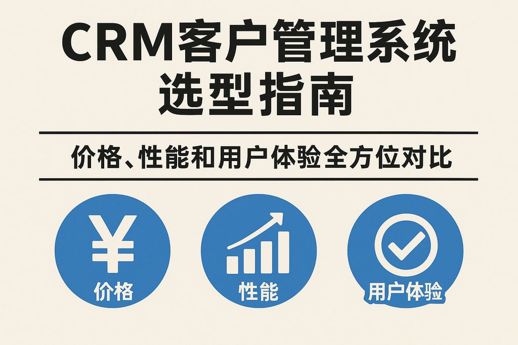 crm客户管理系统选型指南：价格、性能和用户体验全方位对比