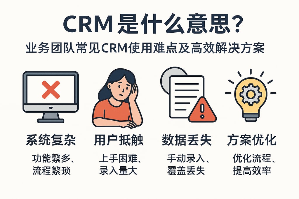 crm是什么意思？业务团队常见crm使用难点及高效解决方案