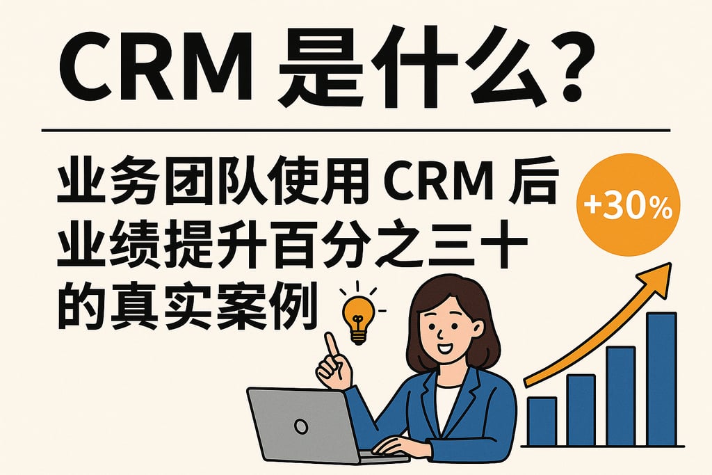 crm是什么？业务团队使用crm后业绩提升百分之三十的真实案例