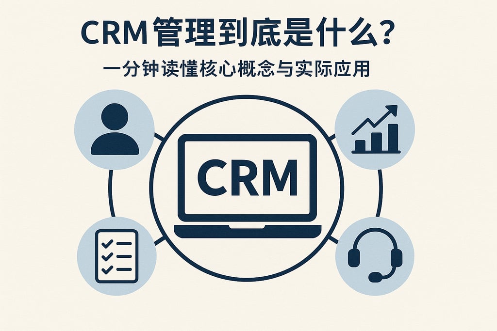 crm管理到底是什么？一分钟读懂核心概念与实际应用