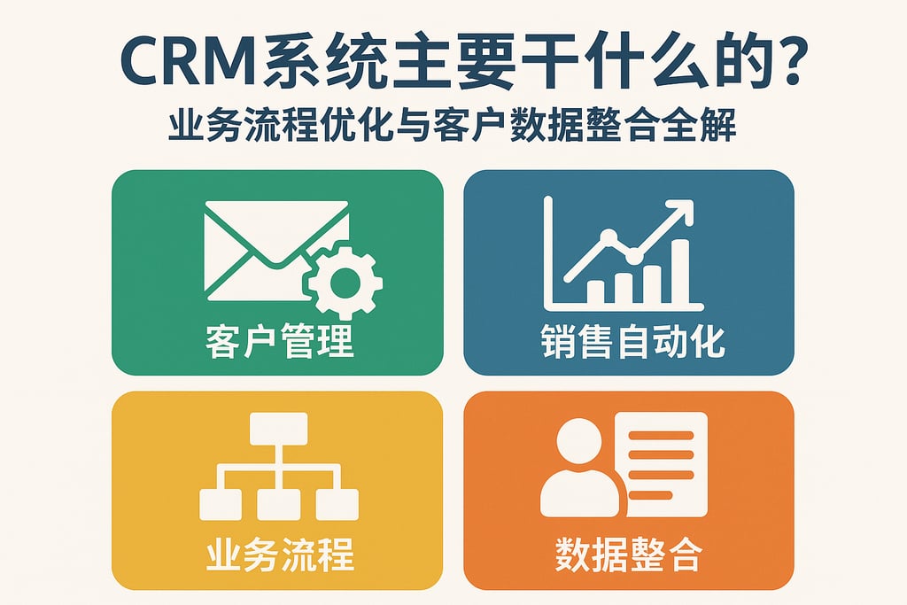 crm系统主要干什么的？业务流程优化与客户数据整合全解