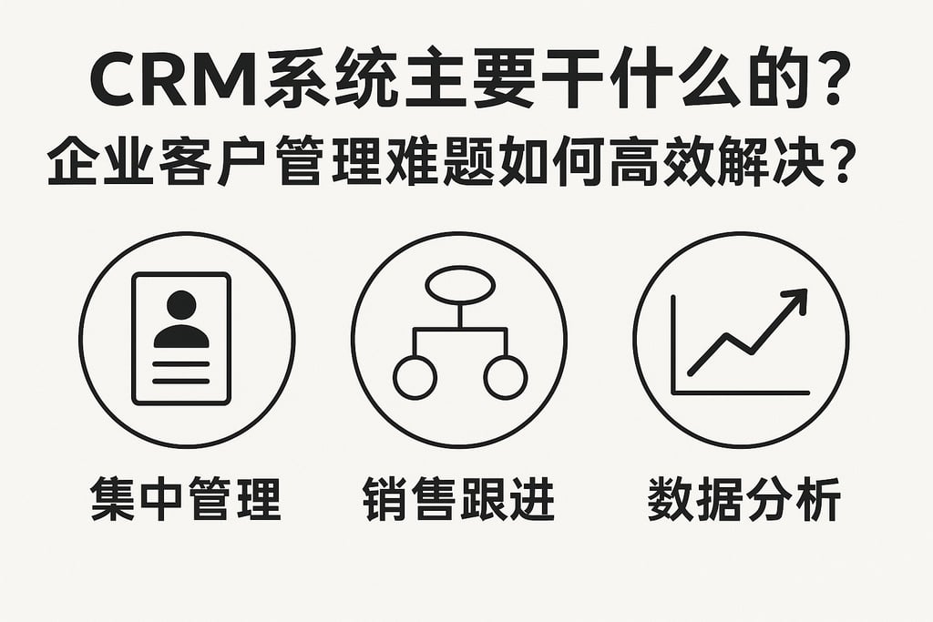 crm系统主要干什么的？企业客户管理难题如何高效解决