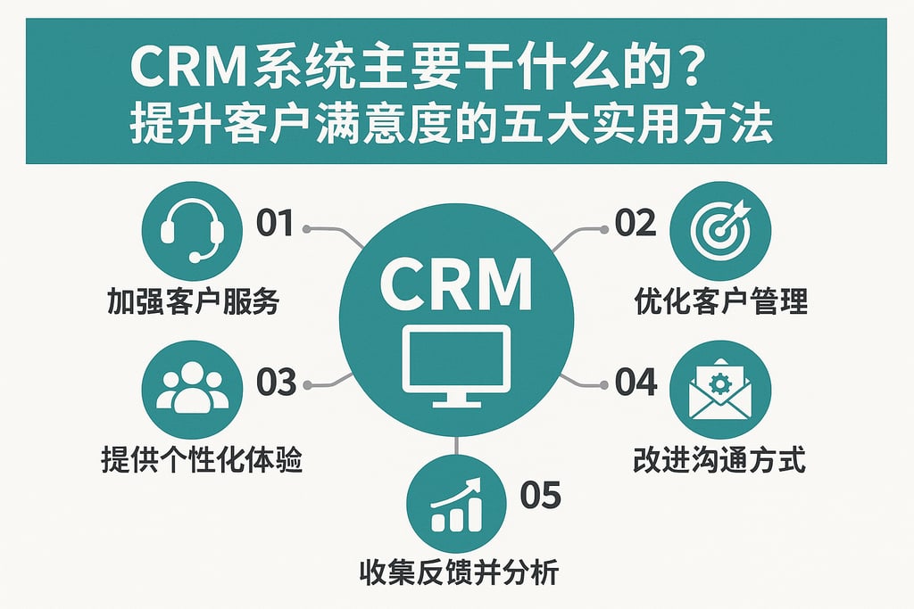 crm系统主要干什么的？提升客户满意度的五大实用方法