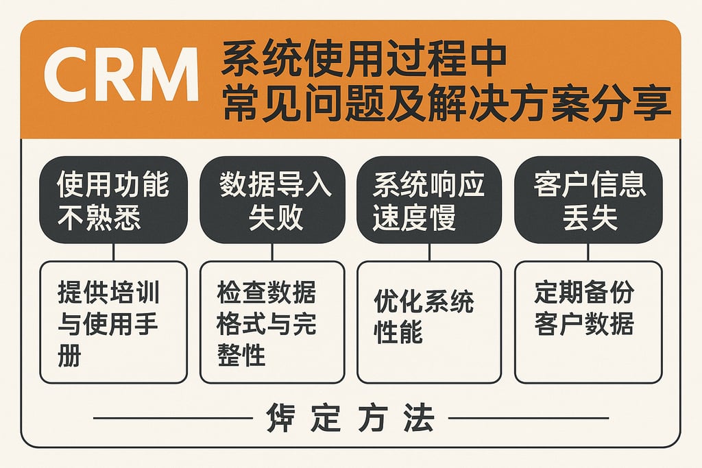 crm系统使用过程中常见问题及解决方案分享
