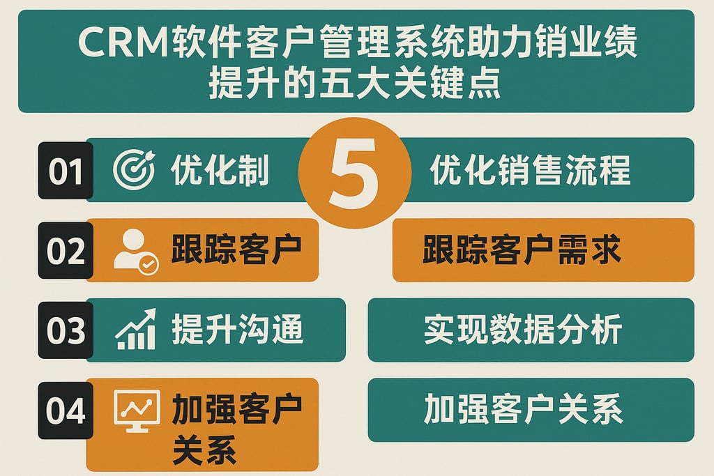 crm软件客户管理系统助力销售业绩提升的五大关键点