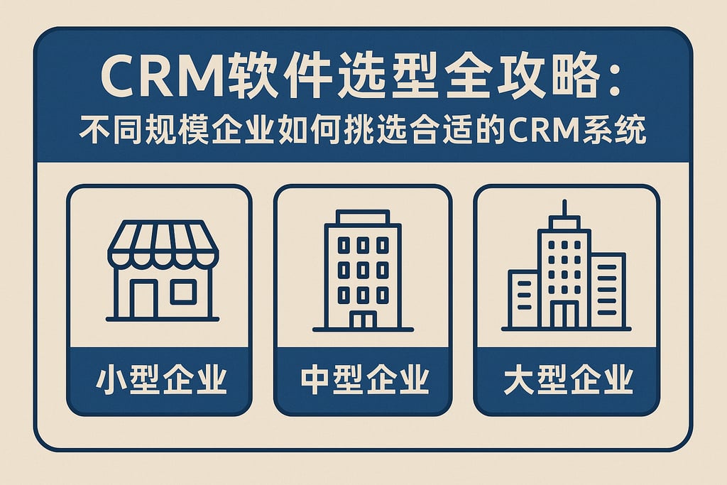 crm软件选型全攻略：不同规模企业如何挑选合适的crm系统