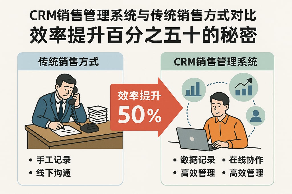 crm销售管理系统与传统销售方式对比，效率提升百分之五十的秘密