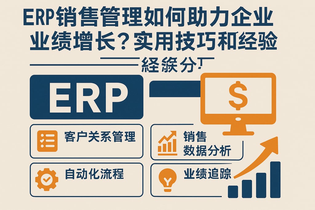 erp销售管理如何助力企业业绩增长？实用技巧和经验分享