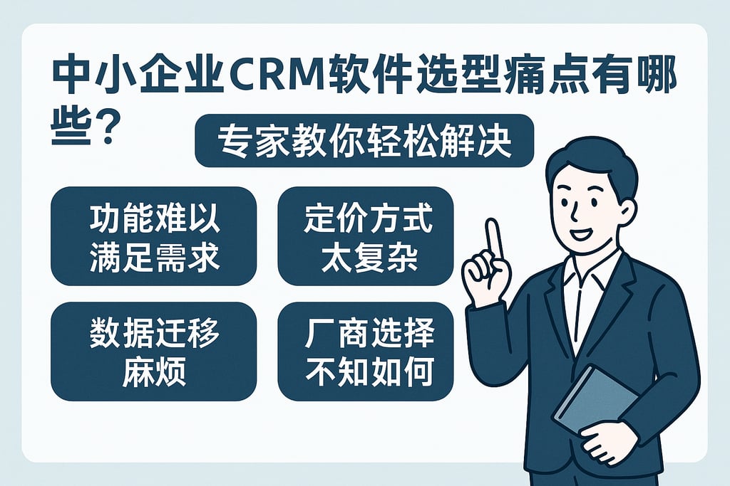 中小企业CRM软件选型痛点有哪些？专家教你轻松解决