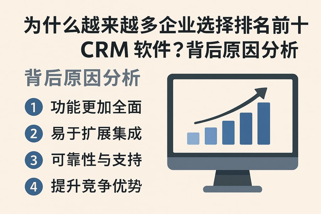 为什么越来越多企业选择排名前十的CRM软件？背后原因分析