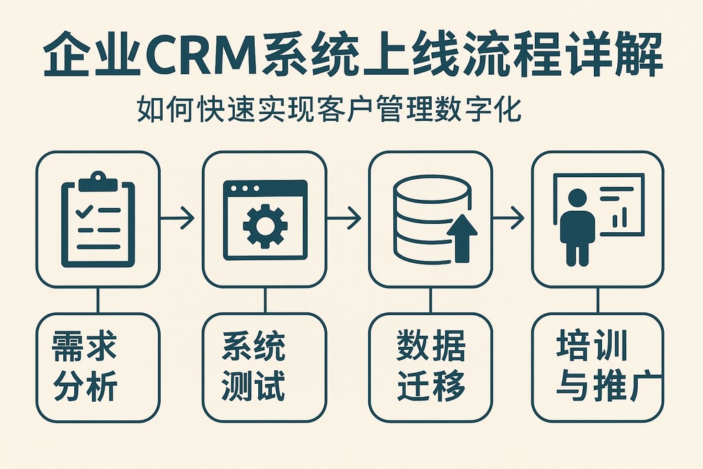 企业crm系统上线流程详解，如何快速实现客户管理数字化