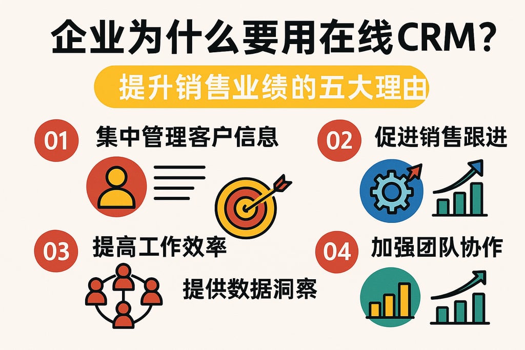 企业为什么要用在线CRM？提升销售业绩的五大理由