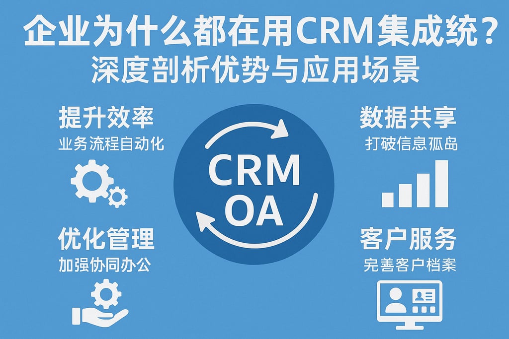 企业为什么都在用CRM与OA集成系统？深度剖析优势与应用场景