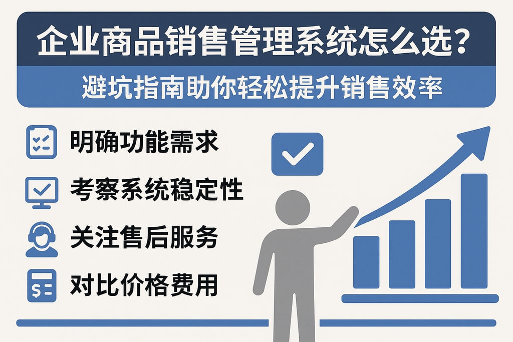 企业商品销售管理系统怎么选？避坑指南助你轻松提升销售效率