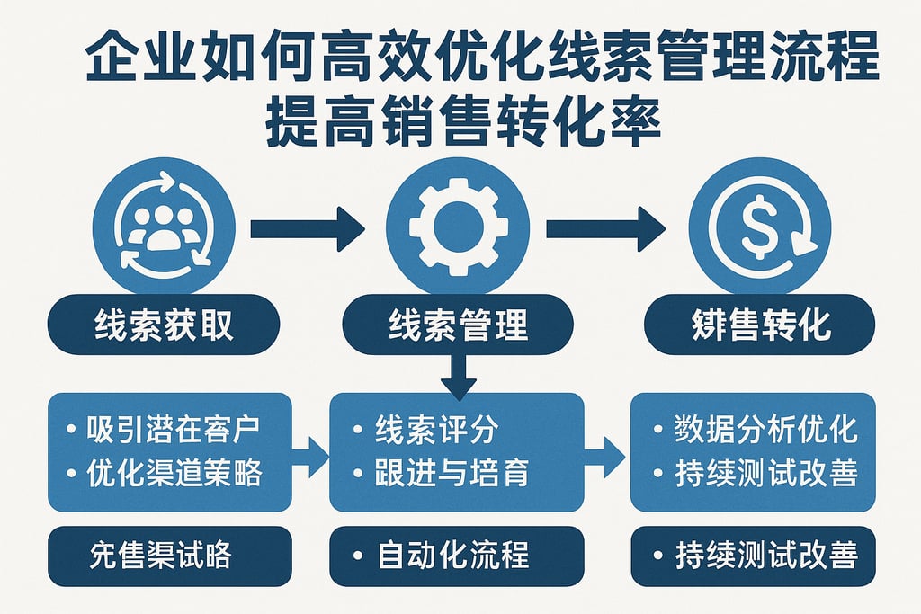 企业如何高效优化线索管理流程提高销售转化率
