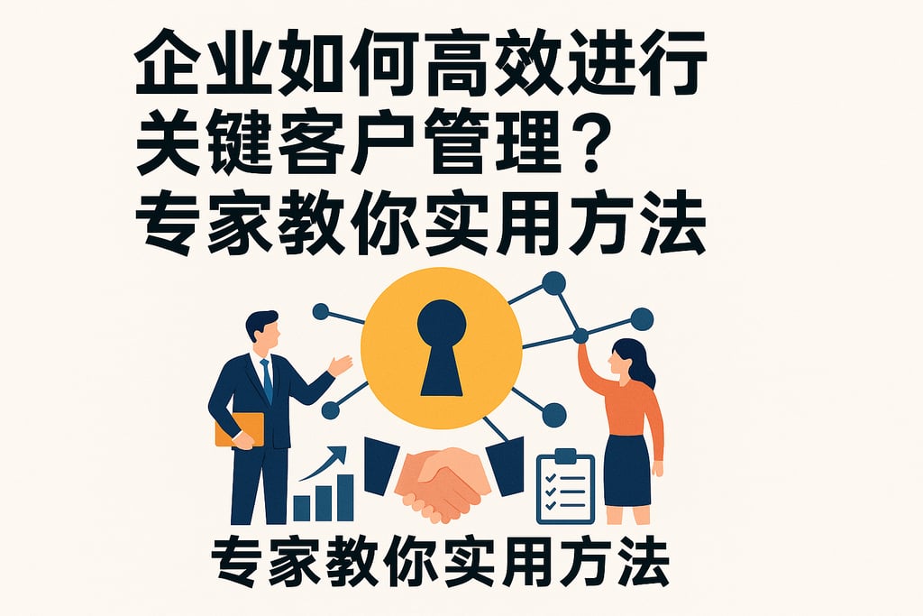 企业如何高效进行关键客户管理？专家教你实用方法
