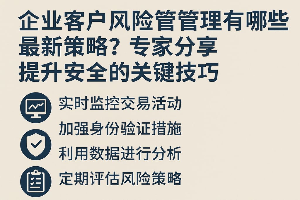 企业客户风险管理有哪些最新策略？专家分享提升安全的关键技巧