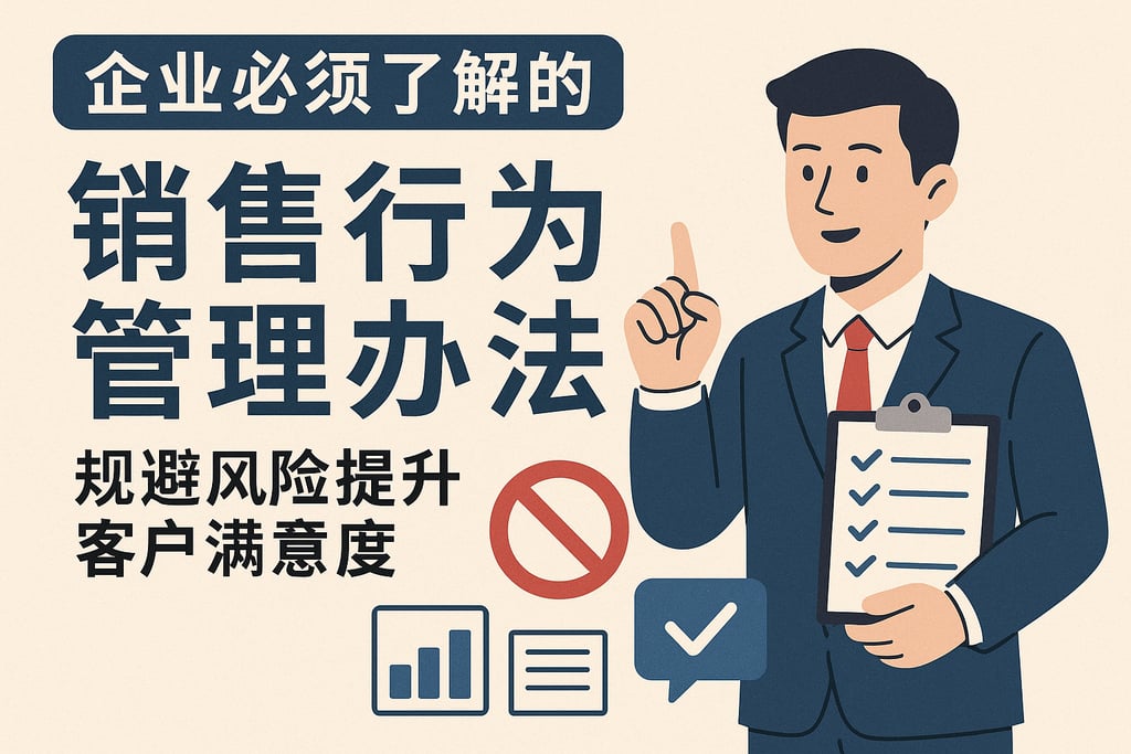 企业必须了解的销售行为管理办法，规避风险提升客户满意度
