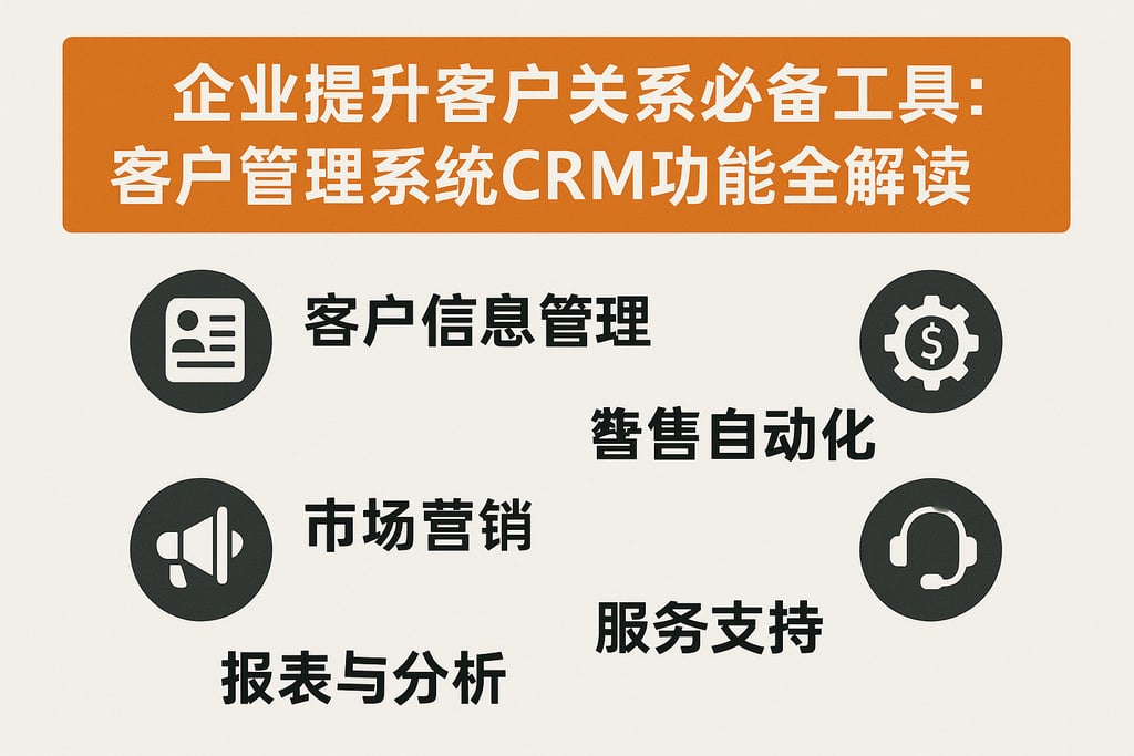 企业提升客户关系必备工具：客户管理系统crm功能全解读
