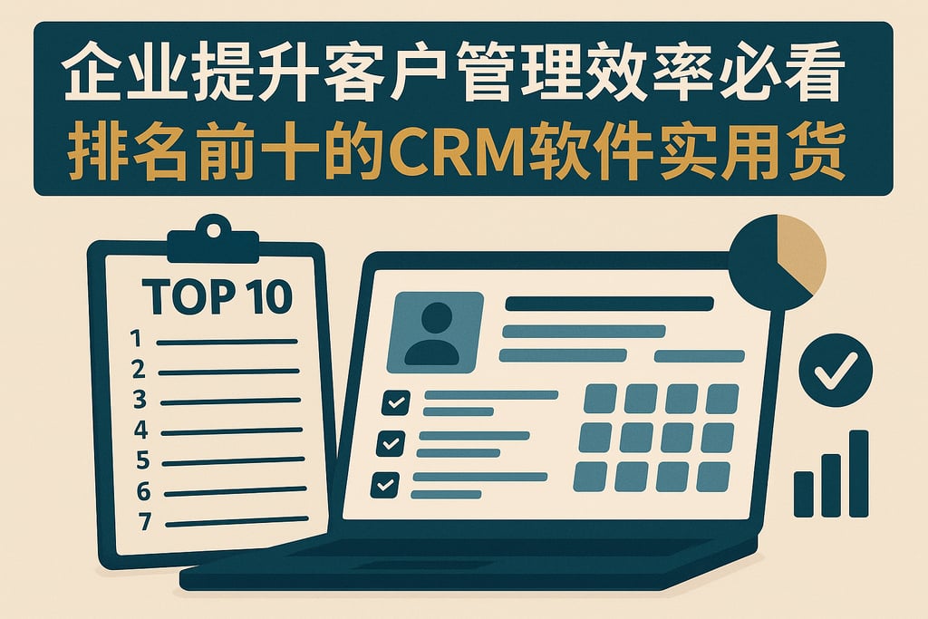 企业提升客户管理效率必看：排名前十的CRM软件实用干货