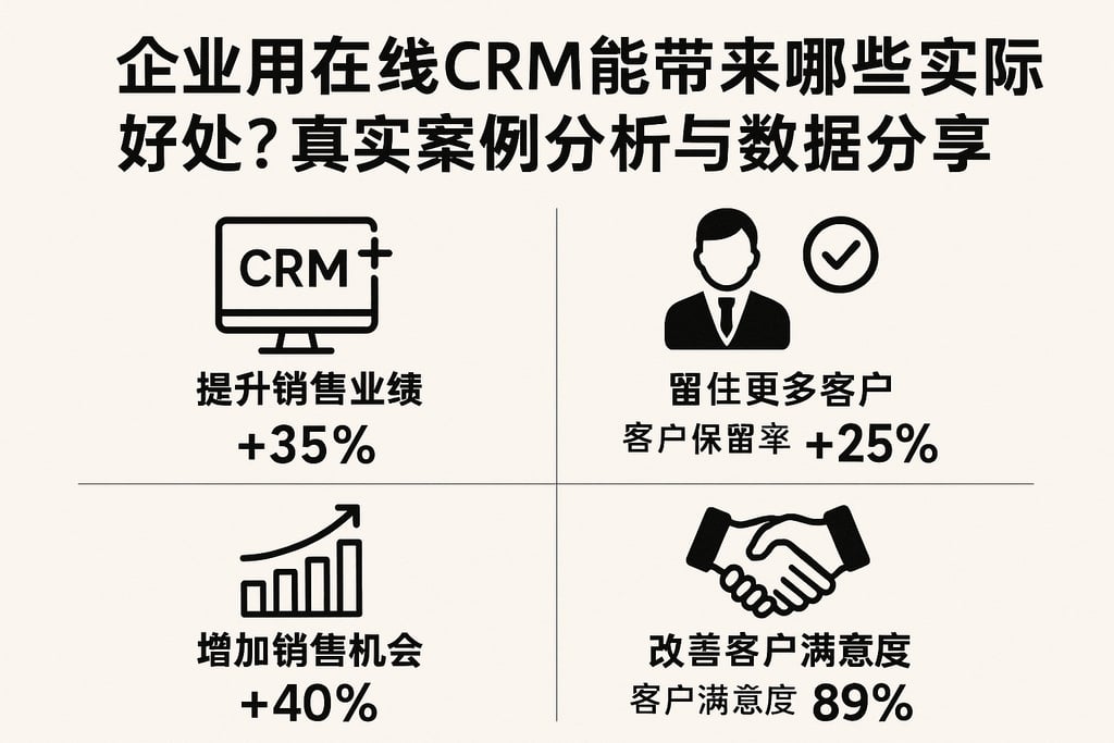 企业用在线CRM能带来哪些实际好处？真实案例分析与数据分享