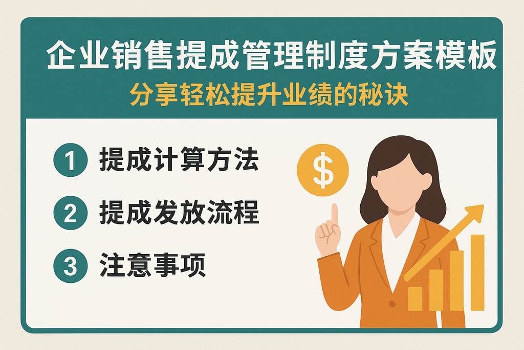 企业销售提成管理制度方案模板分享，轻松提升业绩的秘诀