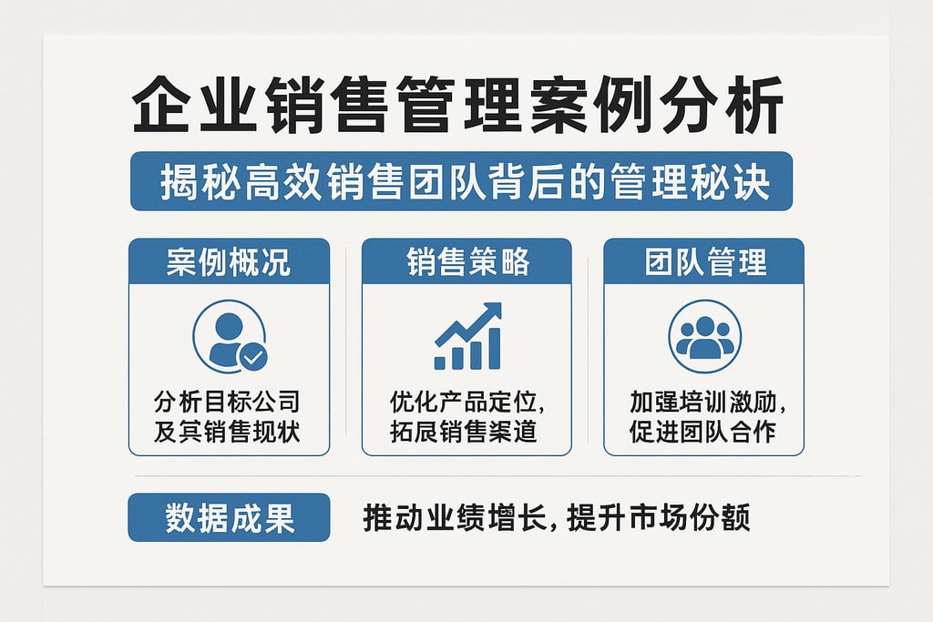 企业销售管理案例分析，揭秘高效销售团队背后的管理秘诀