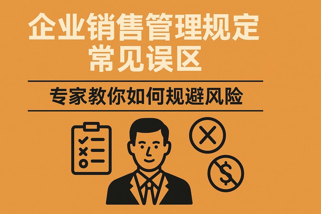企业销售管理规定常见误区，专家教你如何规避风险