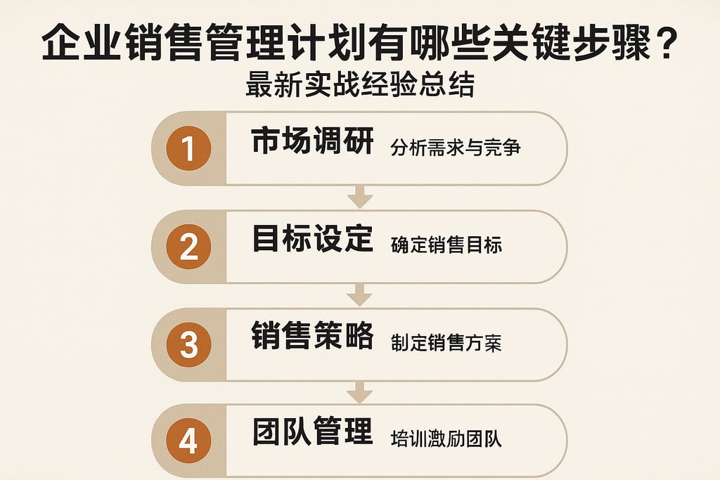 企业销售管理计划有哪些关键步骤？最新实战经验总结