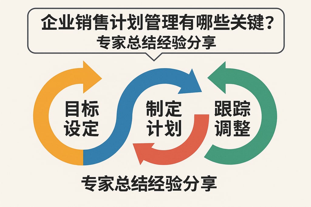 企业销售计划管理有哪些关键步骤？专家总结经验分享