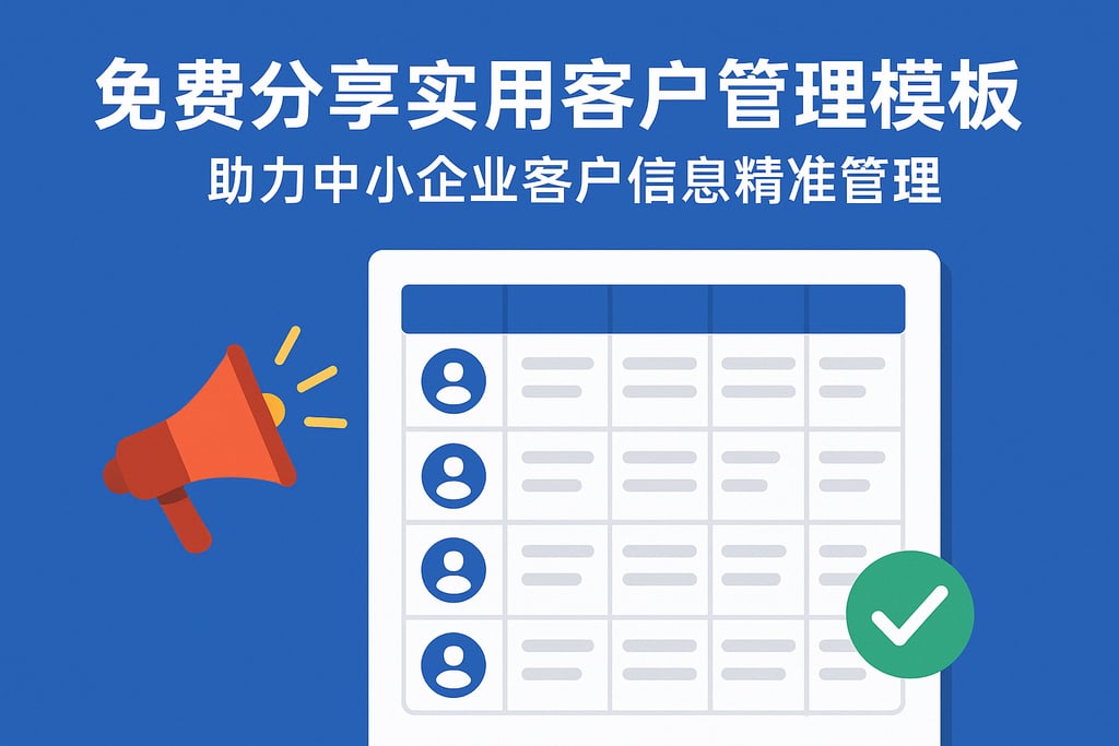 免费分享实用客户管理模板，助力中小企业客户信息精准管理