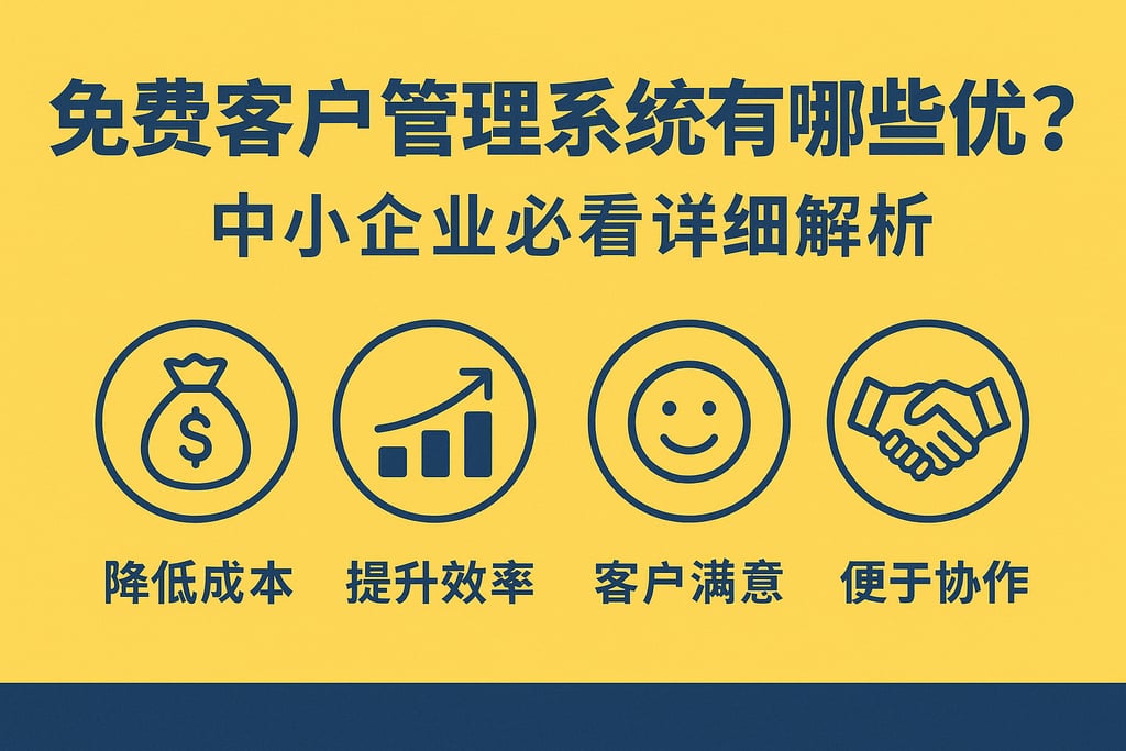 免费客户管理系统有哪些优势？中小企业必看详细解析