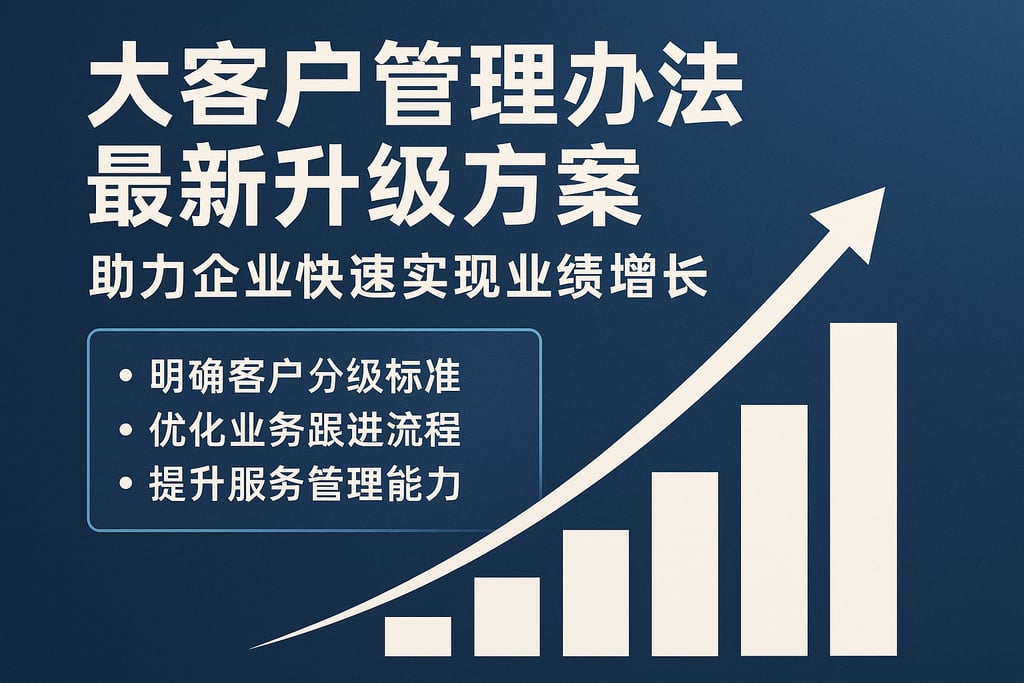 大客户管理办法最新升级方案，助力企业快速实现业绩增长