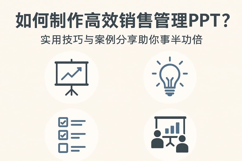 如何制作高效销售管理ppt？实用技巧与案例分享助你事半功倍