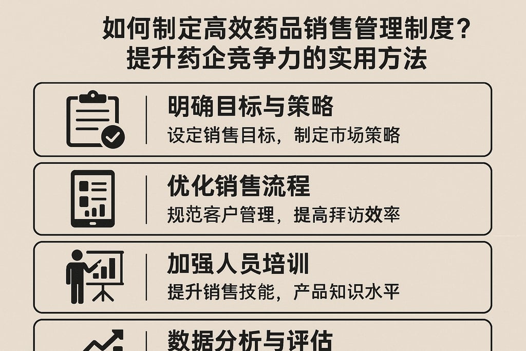 如何制定高效药品销售管理制度？提升药企竞争力的实用方法
