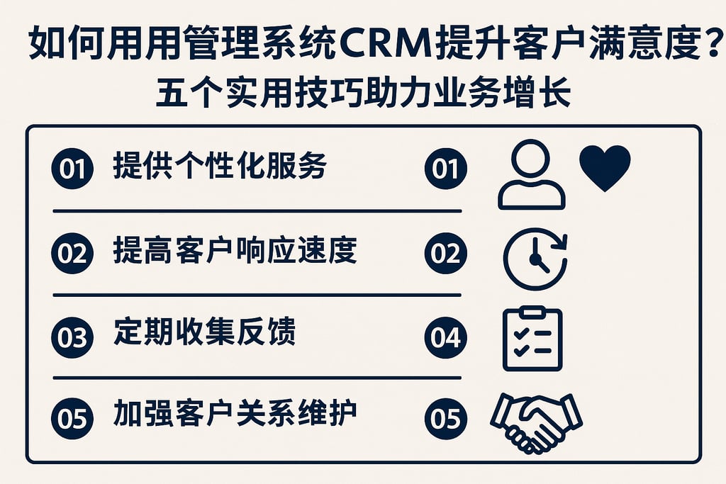 如何用管理系统crm提升客户满意度？五个实用技巧助力业务增长