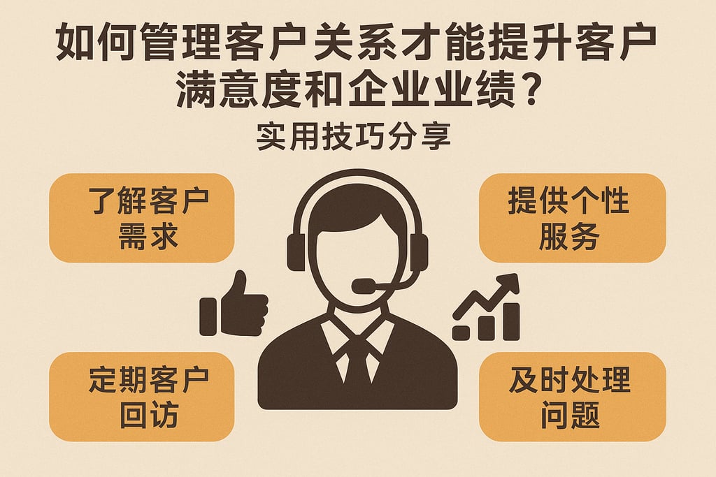 如何管理客户关系才能提升客户满意度和企业业绩？实用技巧分享