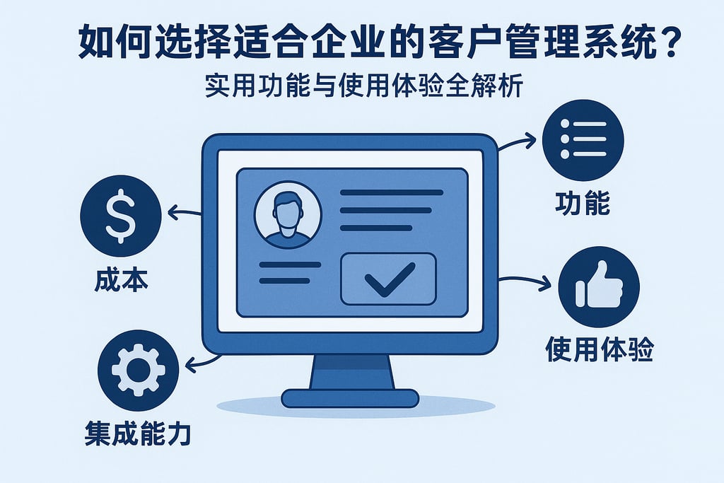 如何选择适合企业的客户管理系统？实用功能与使用体验全解析