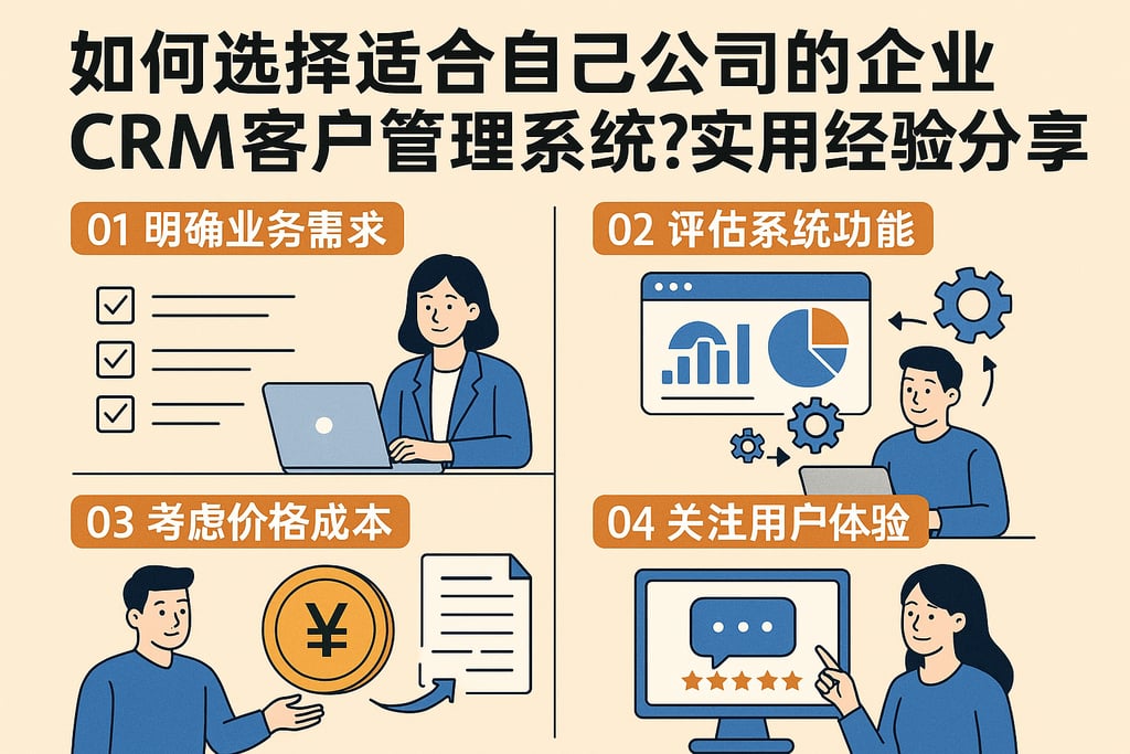 如何选择适合自己公司的企业crm客户管理系统？实用经验分享