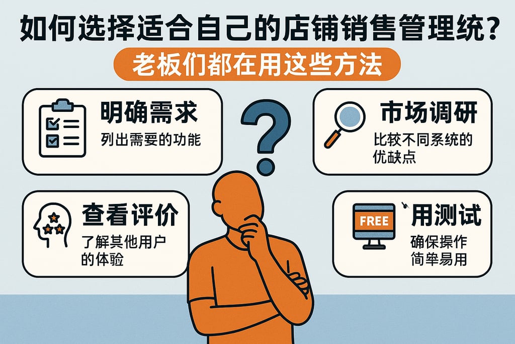 如何选择适合自己的店铺销售管理系统？老板们都在用这些方法