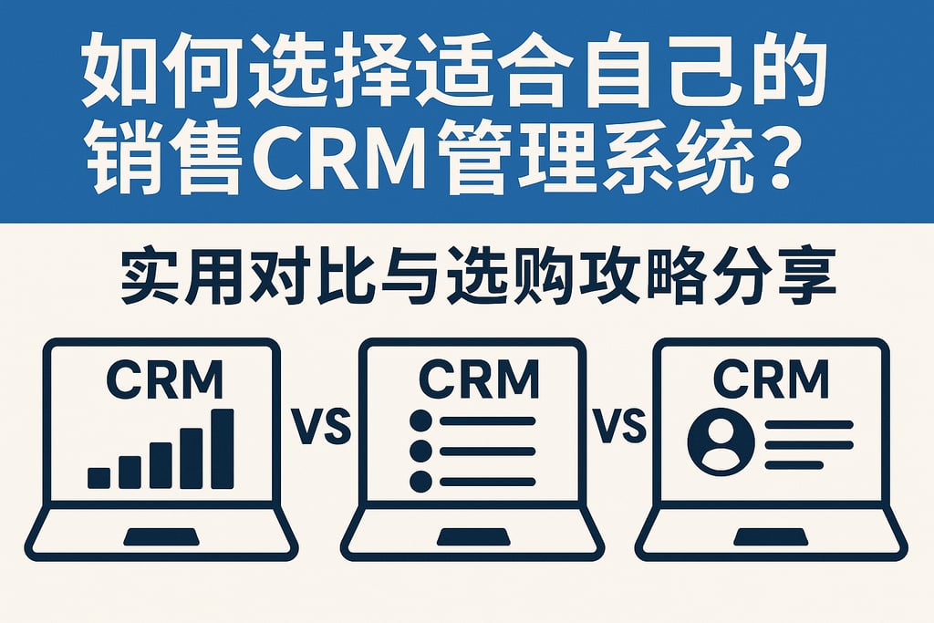 如何选择适合自己的销售crm管理系统？实用对比与选购攻略分享