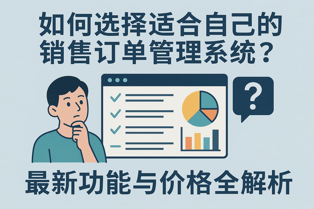 如何选择适合自己的销售订单管理系统？最新功能与价格全解析