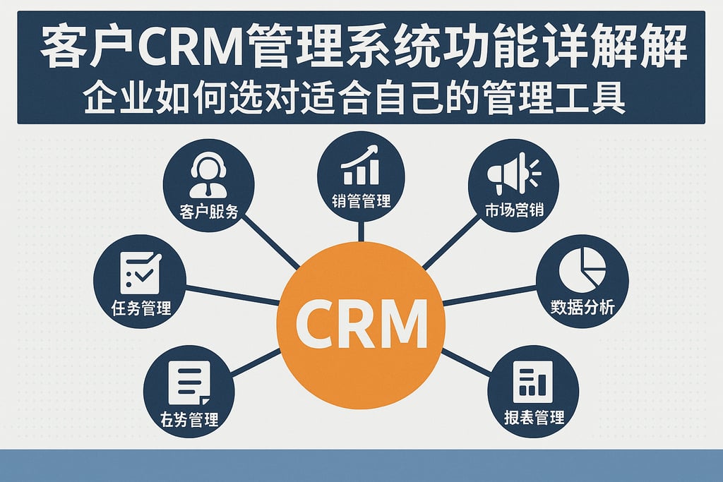 客户crm管理系统功能详解，企业如何选对适合自己的管理工具