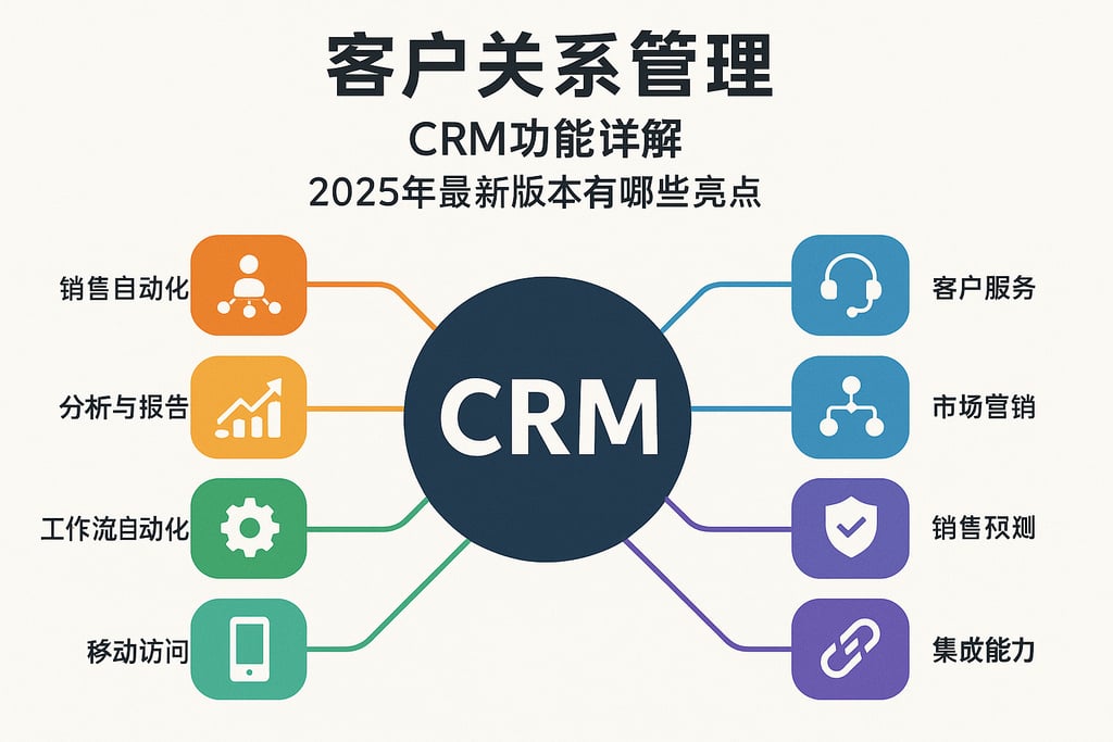 客户关系管理CRM功能详解，2025年最新版本有哪些亮点