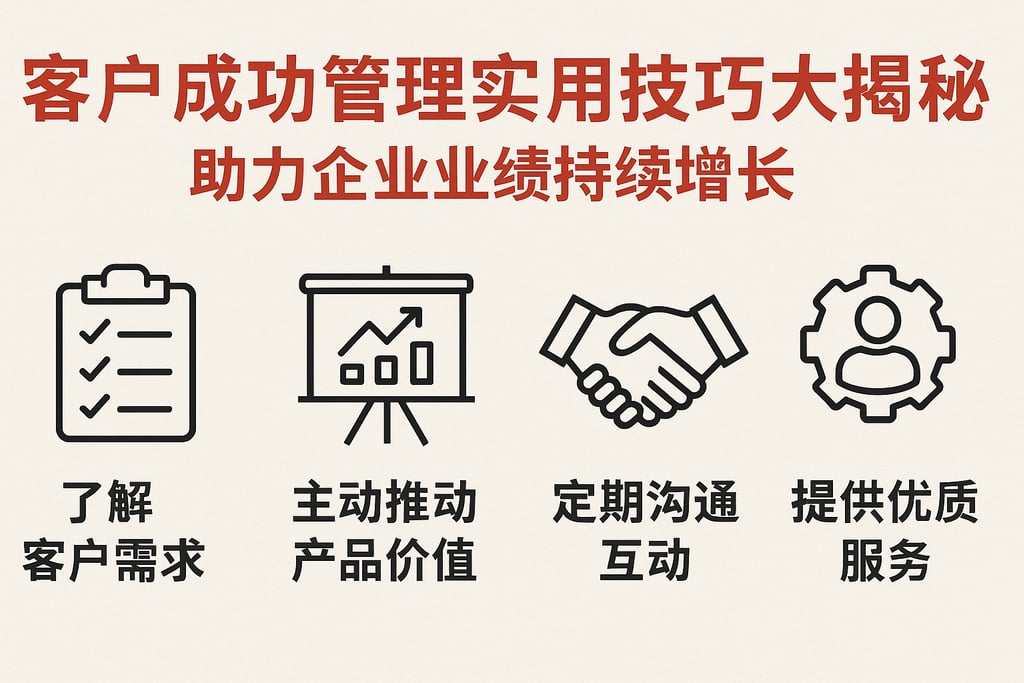 客户成功管理实用技巧大揭秘，助力企业业绩持续增长