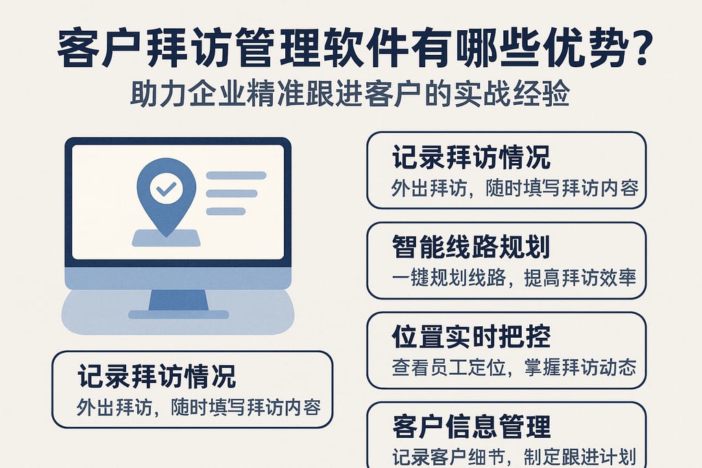 客户拜访管理软件有哪些优势？助力企业精准跟进客户的实战经验