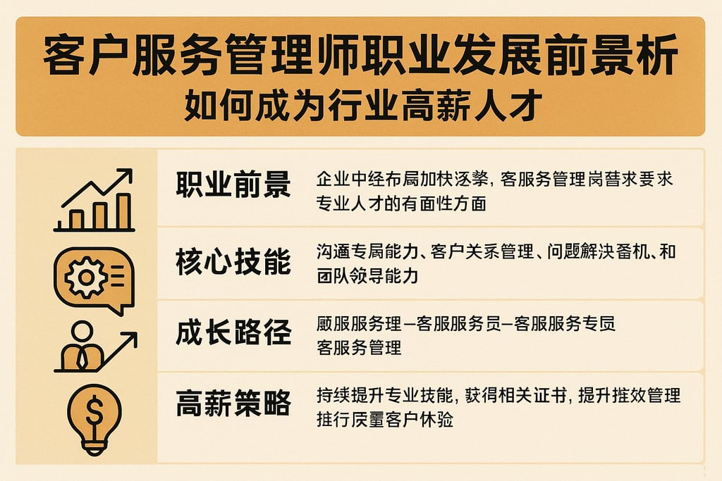 客户服务管理师职业发展前景解析，如何成为行业高薪人才
